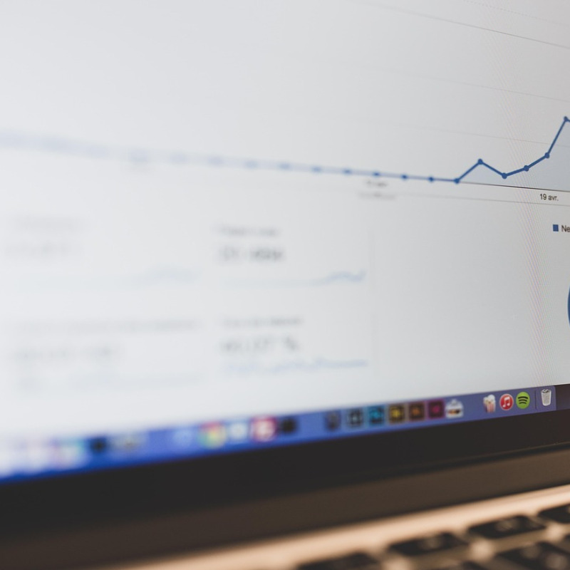 data analytics dashboard laptop